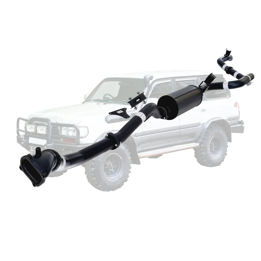 ESA 4X4 - Toyota Landcruiser 80 Series 4.2L 1HD 3 Inch Turbo Back Exhaust with Cast Dump Pipe