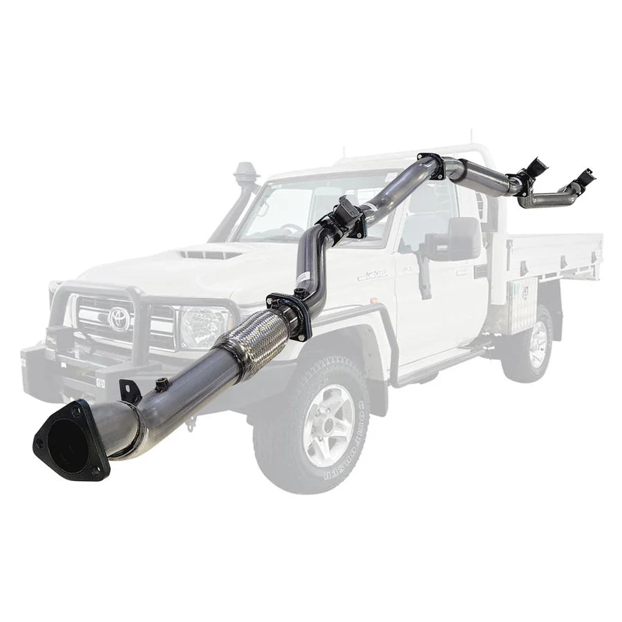 ESA 4X4 - Toyota Landcruiser 79 Series VDJ79R V8 Ute MY17 3 Inch Turbo Back Exhaust