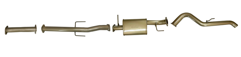 King Brown - Mitsubishi Triton MQ 2.5L TD 2015 to present - Single 3" DPF Back with Rear Pipe Only Kit.