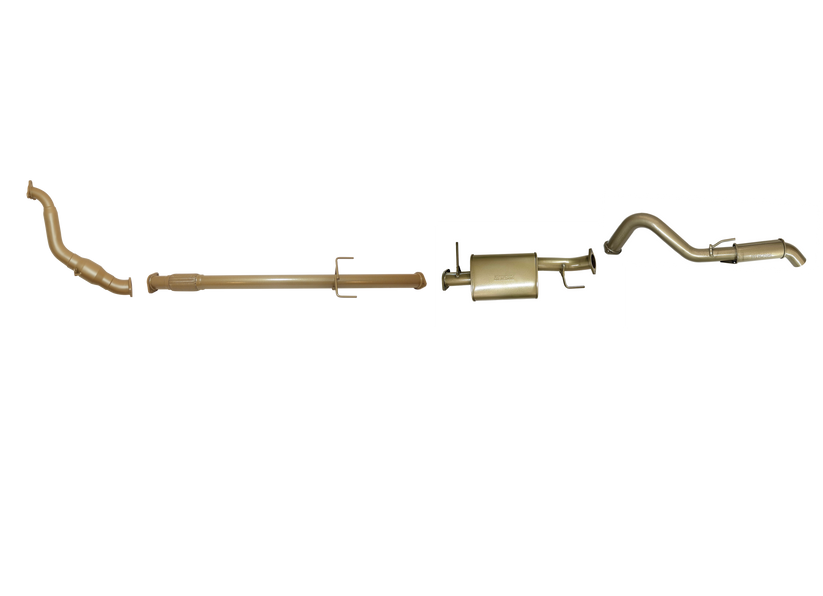 King Brown - Mitsubishi Triton ML/MN 2.5L TD Dual Cab 2008 to 2015 - Single 3" with CAT Kit