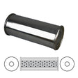 Redback - 2.5" Muffler Centre/Centre 12"x5" Round 304 Stainless