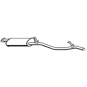 Standard Replacement - Toyota Landcruiser HZJ75 / FZJ75 4WD L.W.B. Muffler (BM4339) (Berklee)