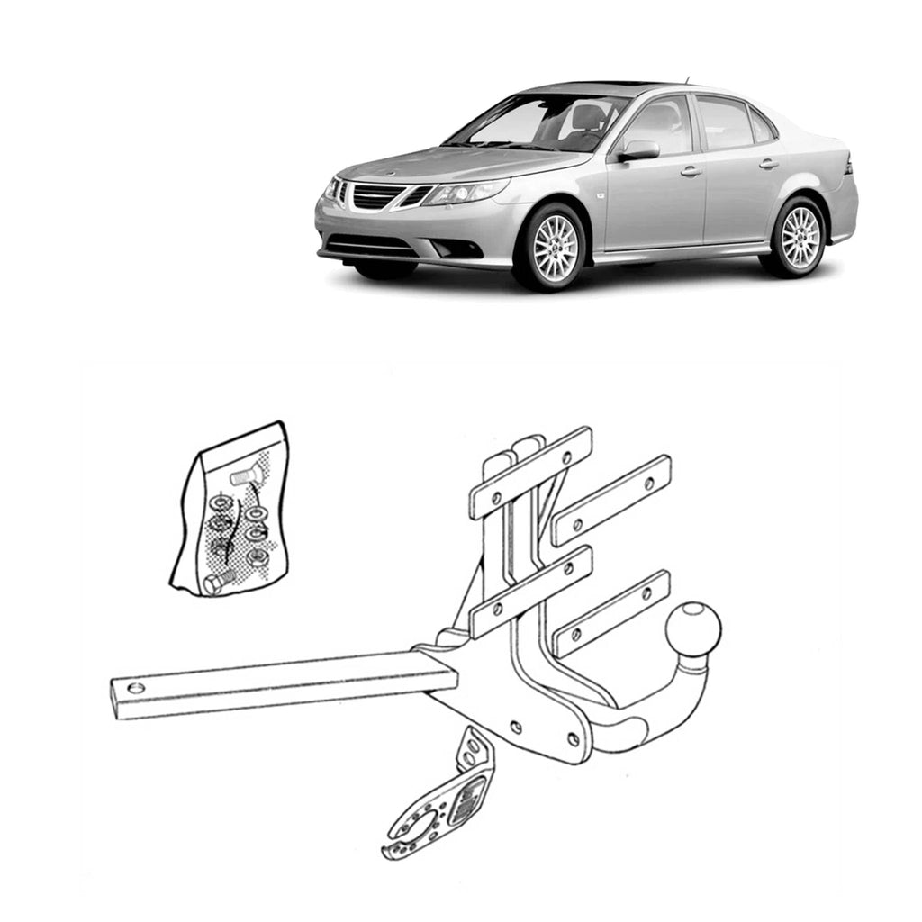 BRINK - Saab 9-3 (2002 - 2015) European Towbar