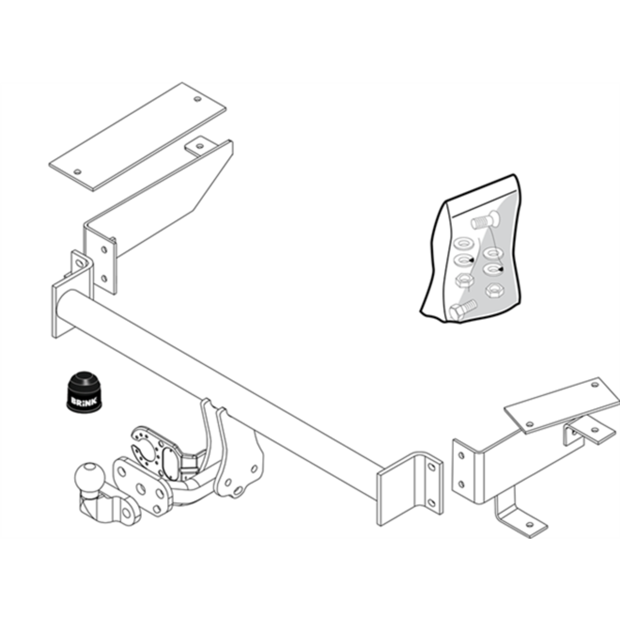 BRINK - Holden Combo Box Body Van (2002 - 2012) Towbar
