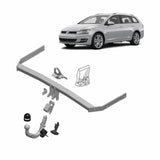 BRINK - Volkswagen Golf Wagon (2013 - 2017) European Style Towbar & Direct Fit Wiring