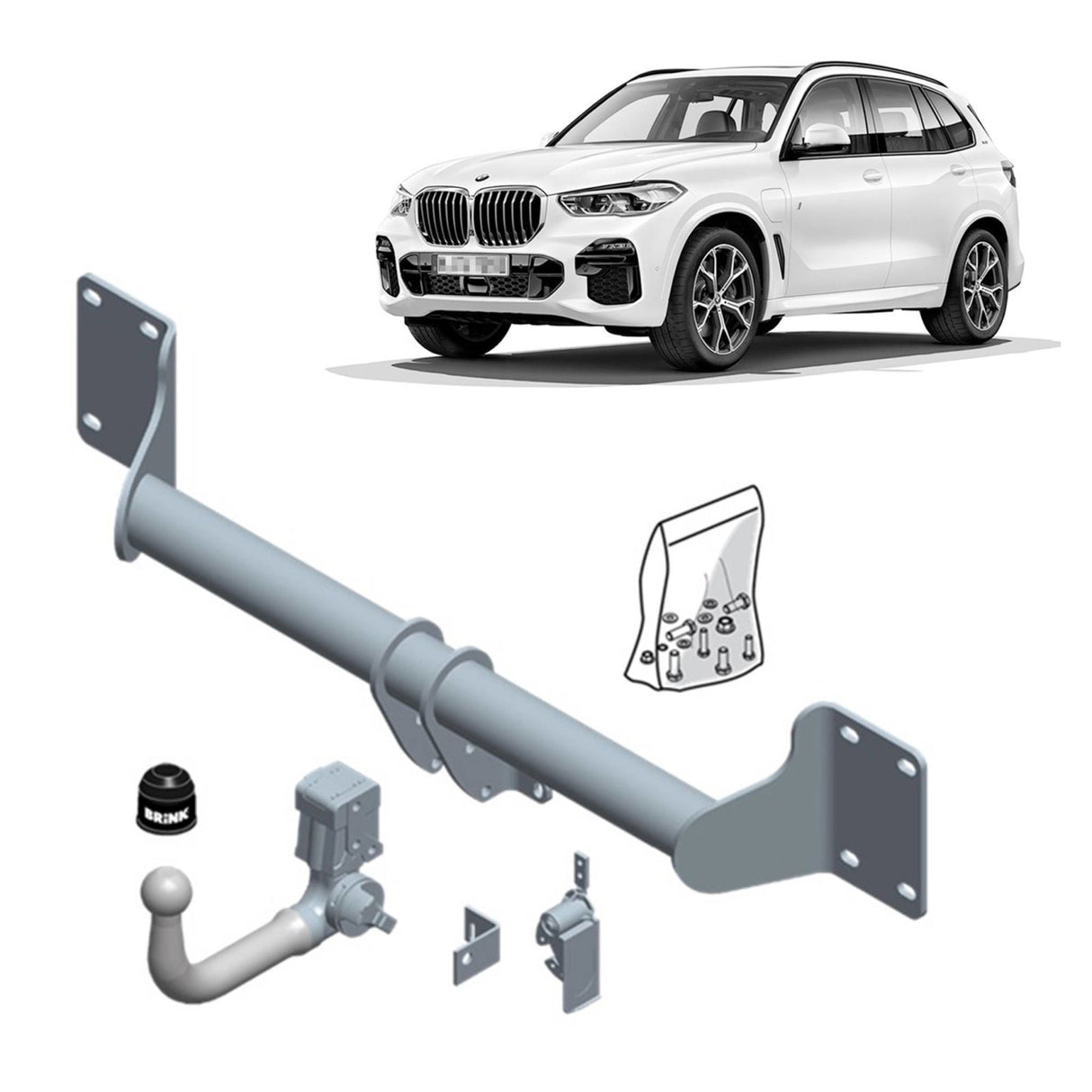 TAG - BMW X5 E70 (2006 - 2013) Towbar & Direct Fit Wiring Harness