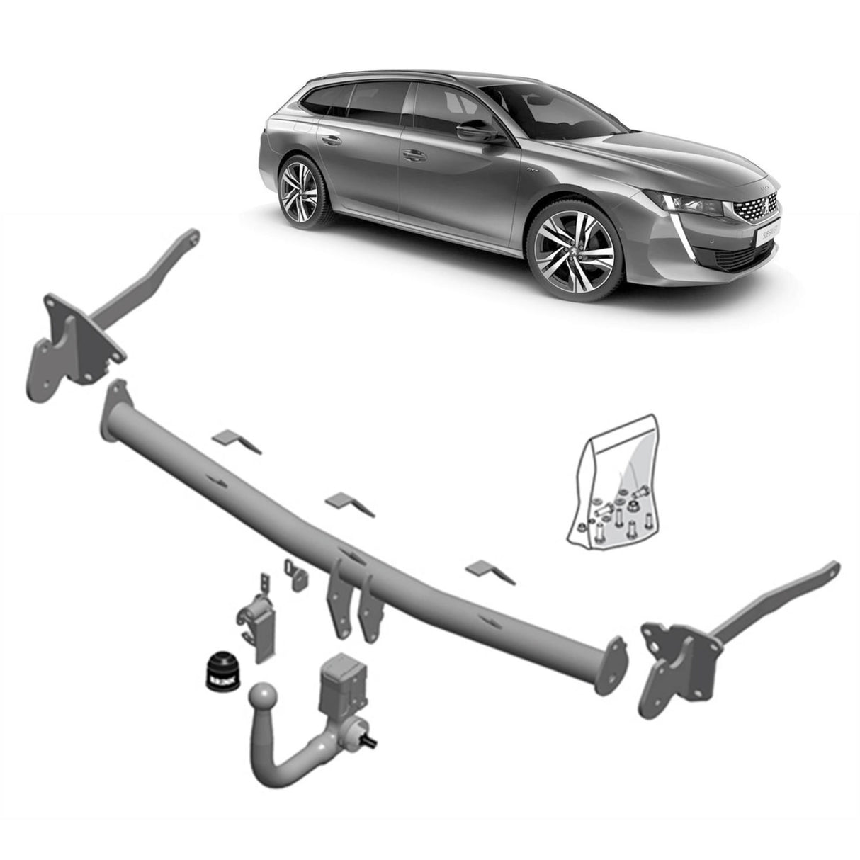 BRINK - Peugeot 508 SW (2018 - on) Wagon European Towbar