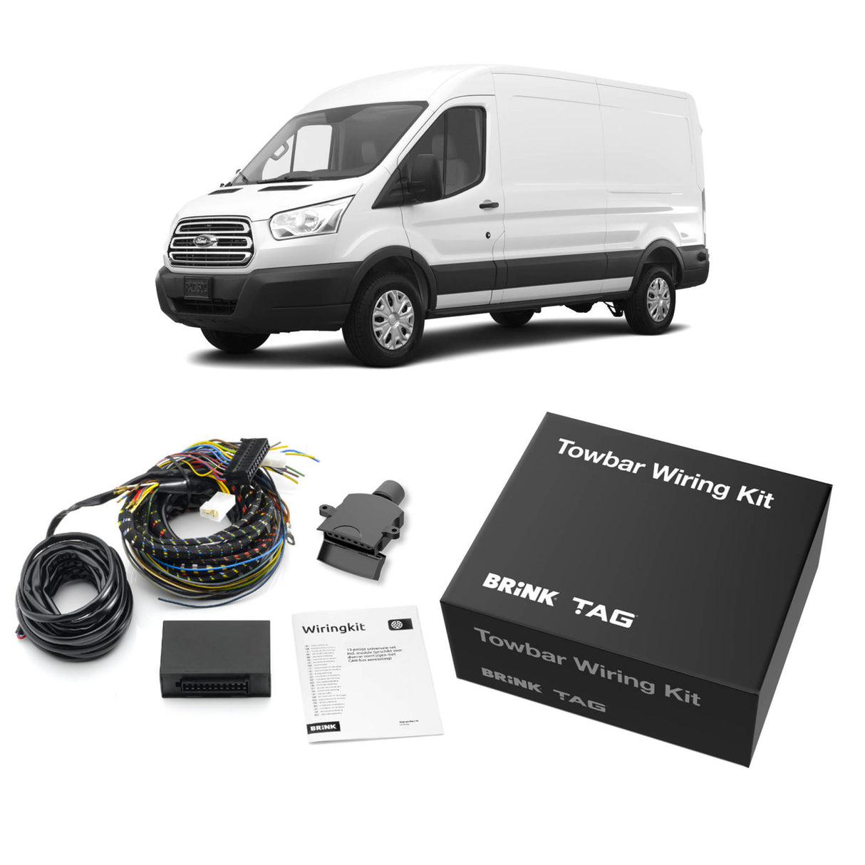 TAG - Ford Transit Custom VN (2013 - 2016) Heavy Duty Towbar & Direct Fit Wiring Harness