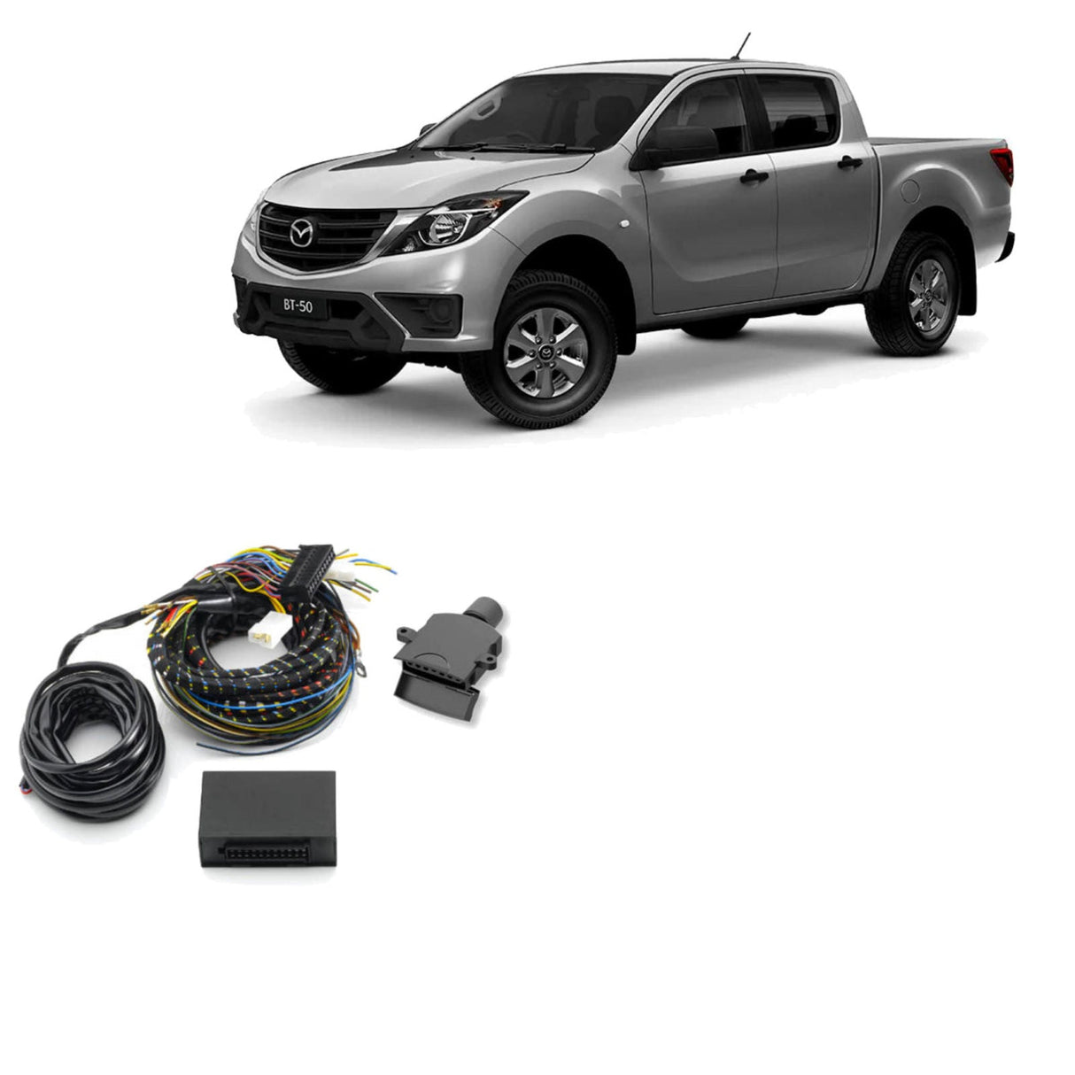 TAG - Towbar to Suit Mazda BT-50 UR/UP (2011 - 2020) Cab Chassis Extreme Recovery Towbar & Direct Fit Wiring