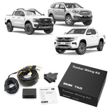 TAG | Heavy Duty Extended Towbar 3-Piece & Direct Fit CANBUS Wiring Kit | Ford Ranger PX2 PX3 Cab Chassis 2015–2022 | T7F706-K102