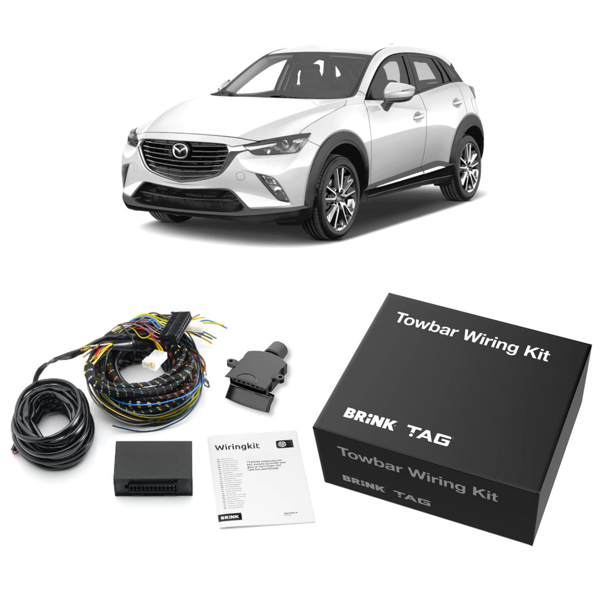 TAG | Standard Duty Towbar & Direct Fit Wiring Harness | Mazda CX-3 DK 2015–ON | T2M643-K101