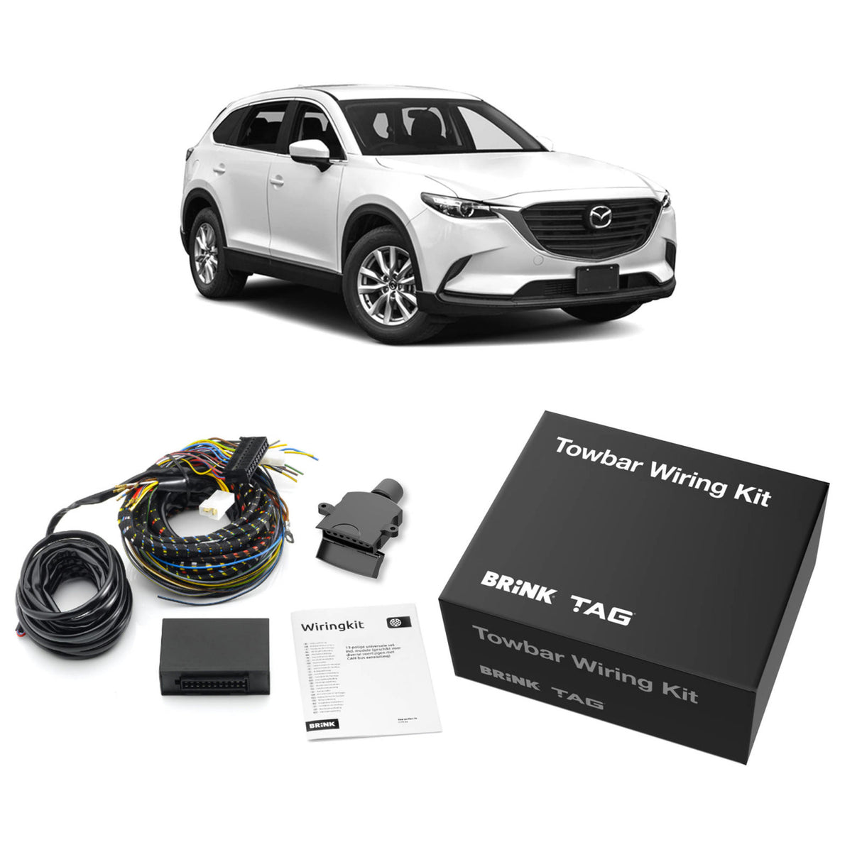 TAG | Heavy Duty Towbar & Digital Wiring Kit | Mazda CX-9 TB SUV/Wagon 2007–2016 | T4M563-K101