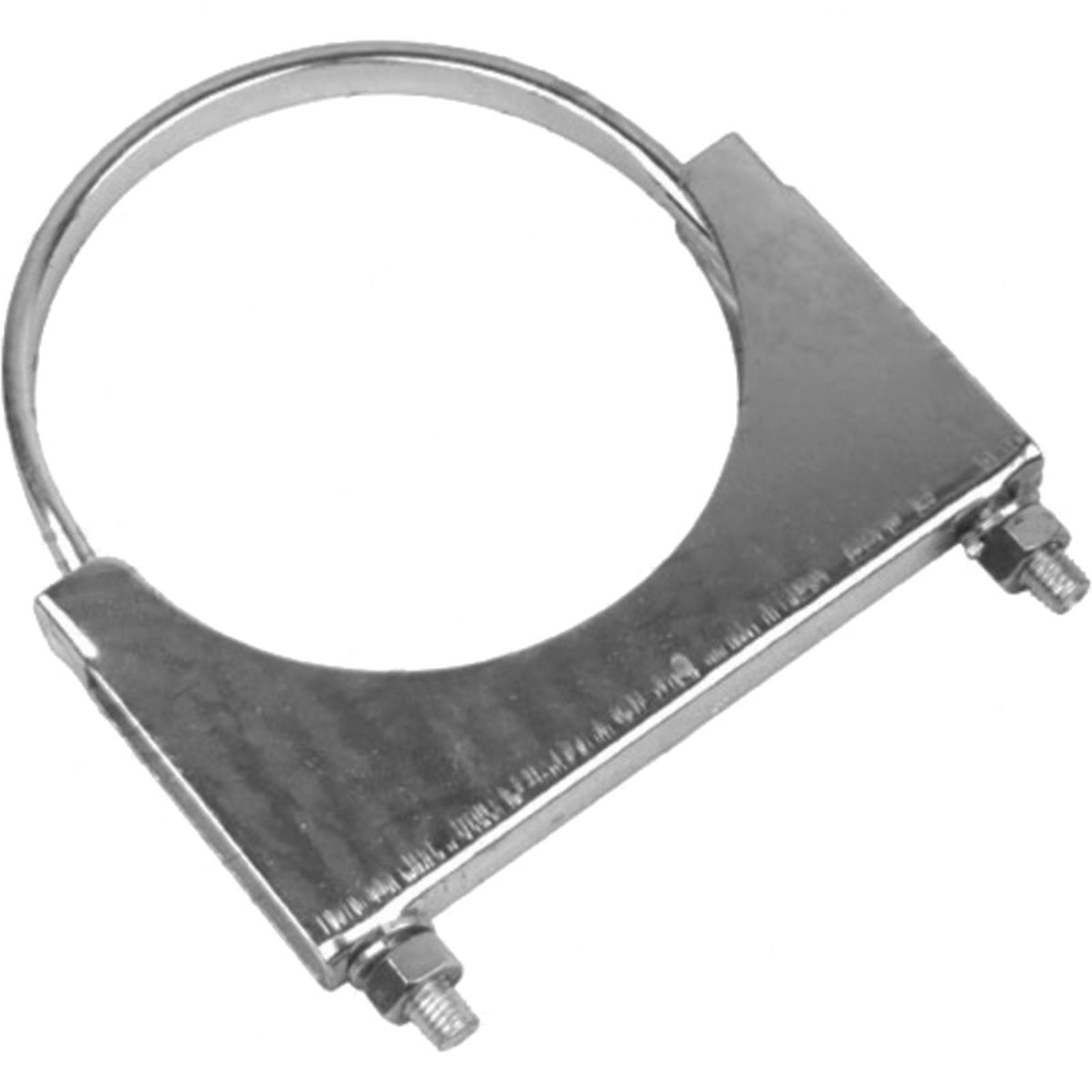 Heavy Duty U-Bolt Clamp - Inside diameter 150mm (6" Inch), Flat Bar, Zinc Plated