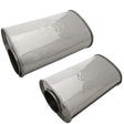 Redback - 4" Universal Muffler Offset/Centre 14"x9"x5" Oval 304 Stainless