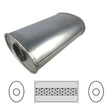 Redback - 3" Universal Muffler Centre/Centre 14"x8"x5" Oval Aluminised Steel