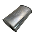 Lukey - 3" Straight Piped Muffler O/C 14"x9"x5" Oval 430 Stainless Steel