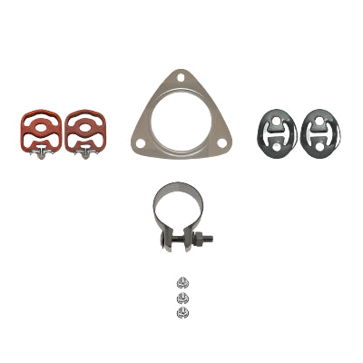 Set of automotive parts on a white background with Fischer Automotive logo.