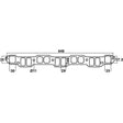 G.M Blue & Black Motor, 2.85L & 3.3L - Exhaust Manifold Gasket