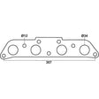Toyota Corolla AE90, AE92, AE95, AE101, AE102 & AE112, Holden Nova, Toyota 4A-FE & 7A-FE - Exhaust Manifold Gasket