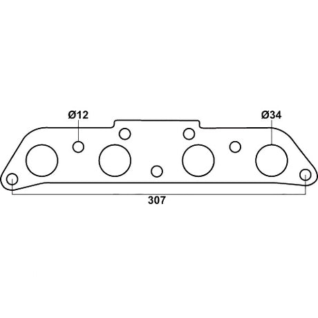 Toyota Corolla AE90, AE92, AE95, AE101, AE102 & AE112, Holden Nova, Toyota 4A-FE & 7A-FE - Exhaust Manifold Gasket