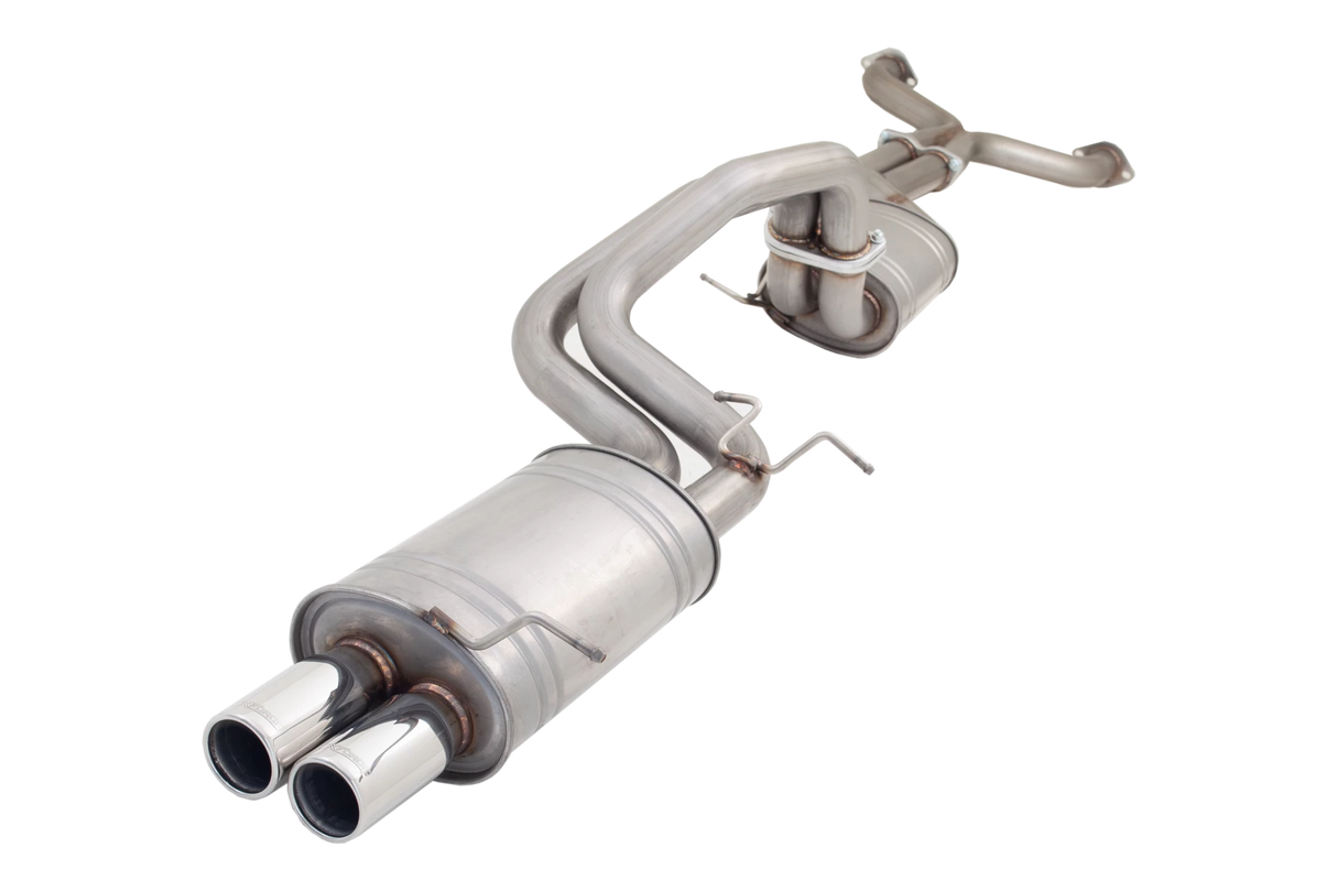 XFORCE - Ford Falcon BA/BF XR8 Sedan 2.5" Inch Raw 409 Stainless Steel Catback Exhaust System With Small Center Oval Muffler