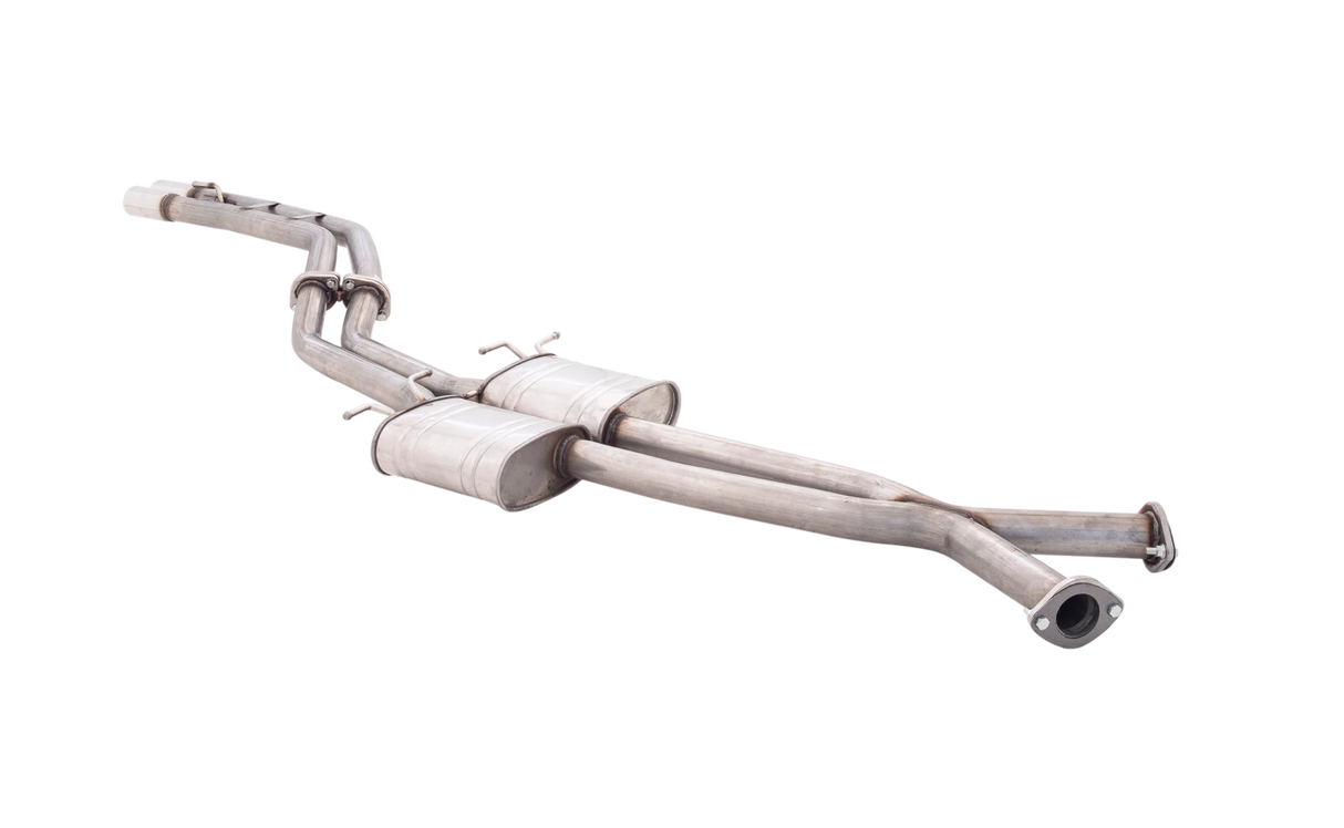 XFORCE - Holden COMMODORE V8, VU-VY V8 5.7L UTE 2001-2004, 2.5" Inch Stainless Steel Twin Catback Exhaust System With Straight Pipe