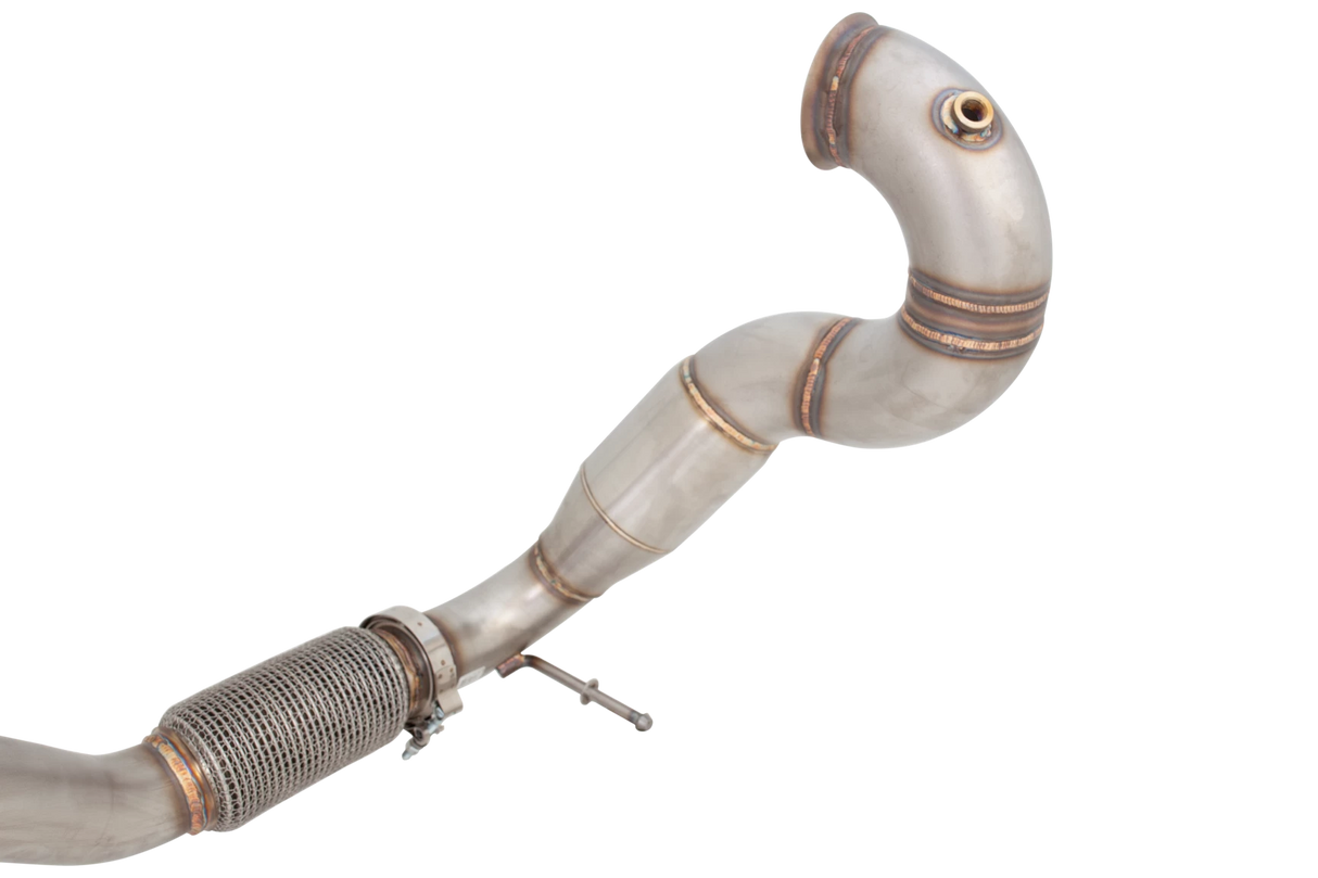 XForce - MERCEDES BENZ A CLASS A45 W176 (2013-2018), 4″ Dump Pipe With 100 cell Metallic Cat Reducing to 3″ outlet