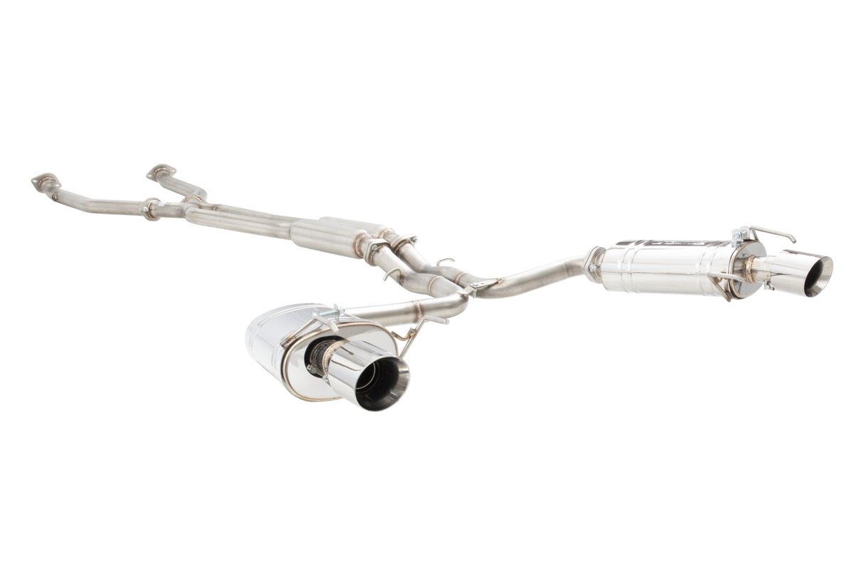 XForce | Twin 2.5" Stainless Cat Back Exhaust | Lexus IS250 IS350 GSE20 GSE21 2005–2013 | ES-LIS350-CBS