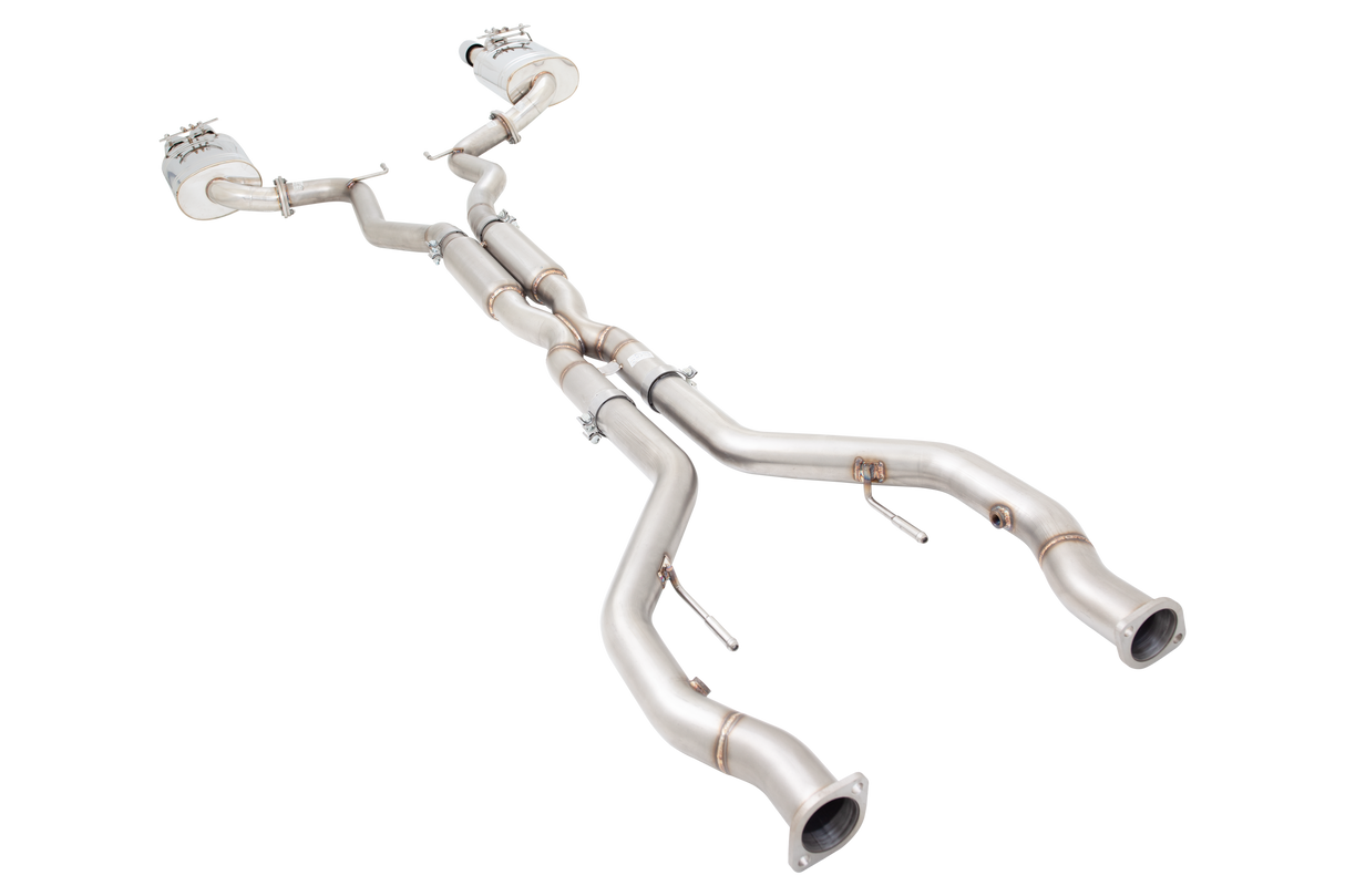 XFORCE - HOLDEN, CALAIS, CLUBSPORT, COMMODORE V8 E1 (2006-2008), VE V8 SEDAN/WAGON 2006-2013, VF V8 SEDAN/WAGON 2013-2017 , 2.5" Inch Stainless Steel Catback Exhaust System With Varex Muffler