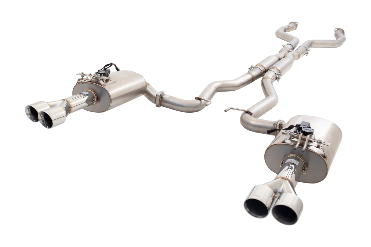 XForce - Holden COMMODORE V8, VE/VF V8 UTE 2008-2017, Stainless Steel Cat-Back With Twin 2.5″ Piping Varex Rear Mufflers