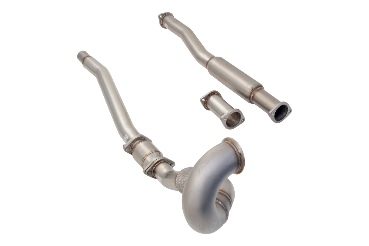 XForce | Single 3" Downpipe High Flow Cat | VW Golf R MK7 Audi S3 8V 2013–2017 | ES-VW09-KITB