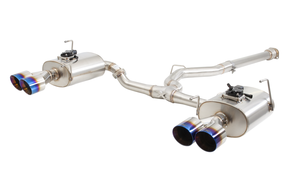Xforce | Varex Cat Back Burnt Blue Tips | Subaru WRX VB Sedan 2022–2026 | ESSWVB22VKBU