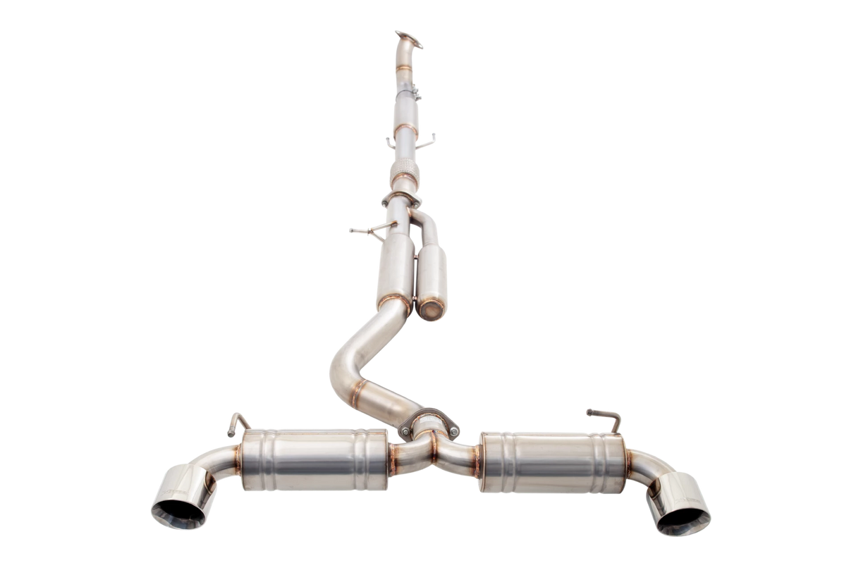 XForce - TOYOTA YARIS GR (2021-on) Stainless Steel 3" to Twin 2.5″ Cat-Back Exhaust System