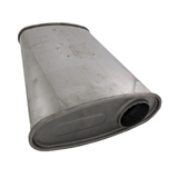 Lukey - 2.5" Universal Muffler Offset/Centre 14"x10"x4" Oval 430 Stainless