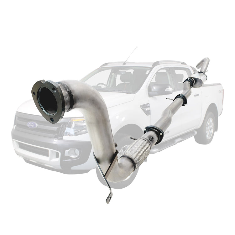 ESA | 3.5" Turbo Back Stainless Exhaust | Ford Ranger PX 3.2L 11-16 | FD340-RPSS