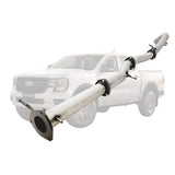 ESA | 3.5" DPF Back Exhaust | Ford Ranger Next Gen 3L V6 TD 2022+ | FD355-RPSS