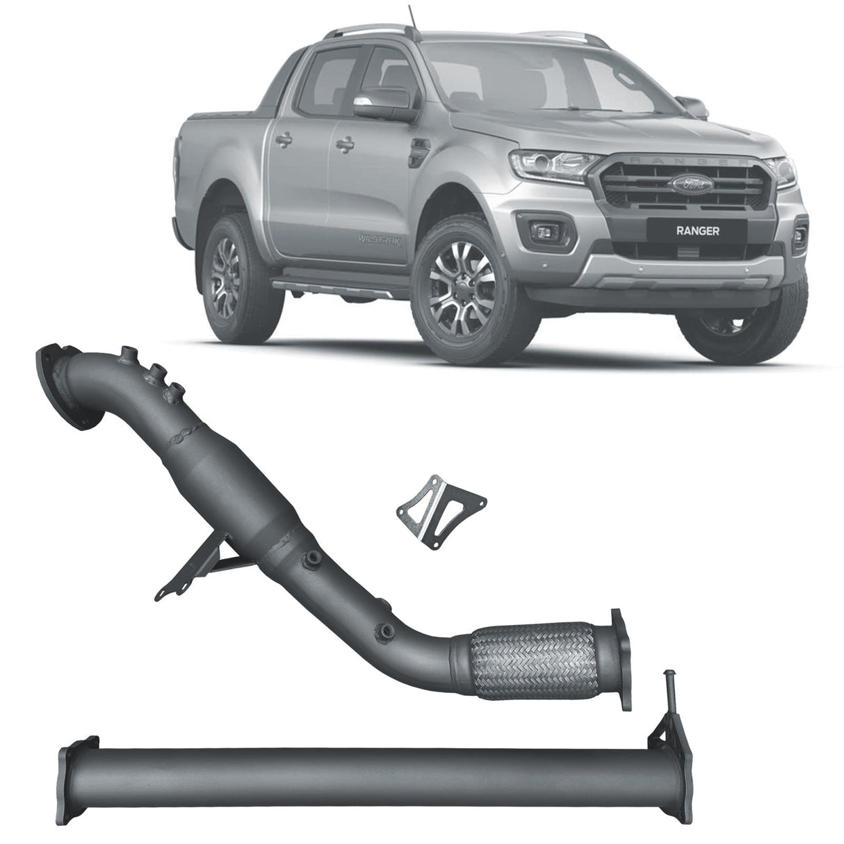 Redback Extreme Duty - Ford Ranger PX Series 3.2L (2016 - 2022) DPF Adaptor Kit 3" Exhaust