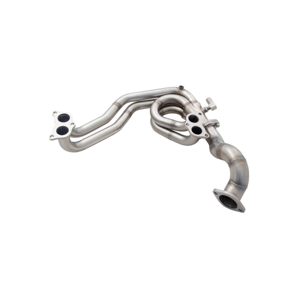 XFORCE - SUBARU IMPREZA GC GD GG SEDAN N/A (1994-2006), 4 - 2 - 1 Matte Stainless Steel Header With 2 1/2" Inch Metallic Cats (100 Cell)