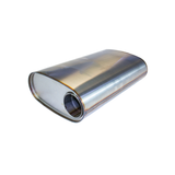 Redback - 3" Universal Muffler Offset/Centre 508x279x152mm Oval 409 Stainless