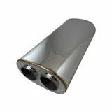 REDBACK | 3.5" In to Twin 3" Out Performance Muffler 10"x6" Oval 20" Long | H947GPZ