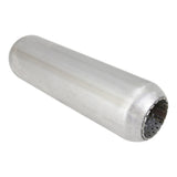 Redback - Redback - 2.25" Perforated Tube Hotdog Resonator Straight Through 12"x4" Round 409 Stainless Steel (No Spigots)