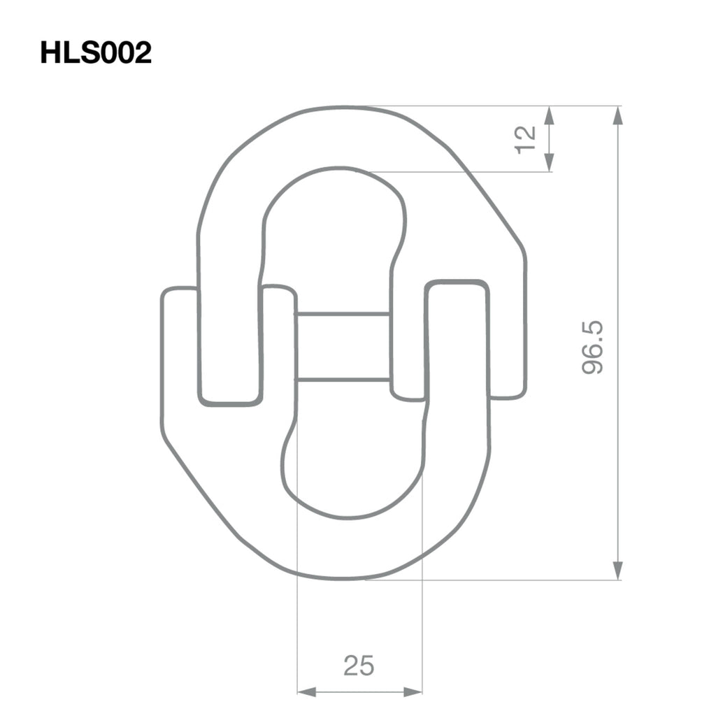 TAG | Hammer Lock Chain Connector Kit (Pair) 10mm 3150kg | HLS002