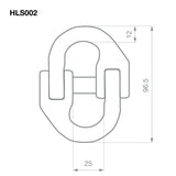 TAG | Hammer Lock Chain Connector Kit (Pair) 10mm 3150kg | HLS002