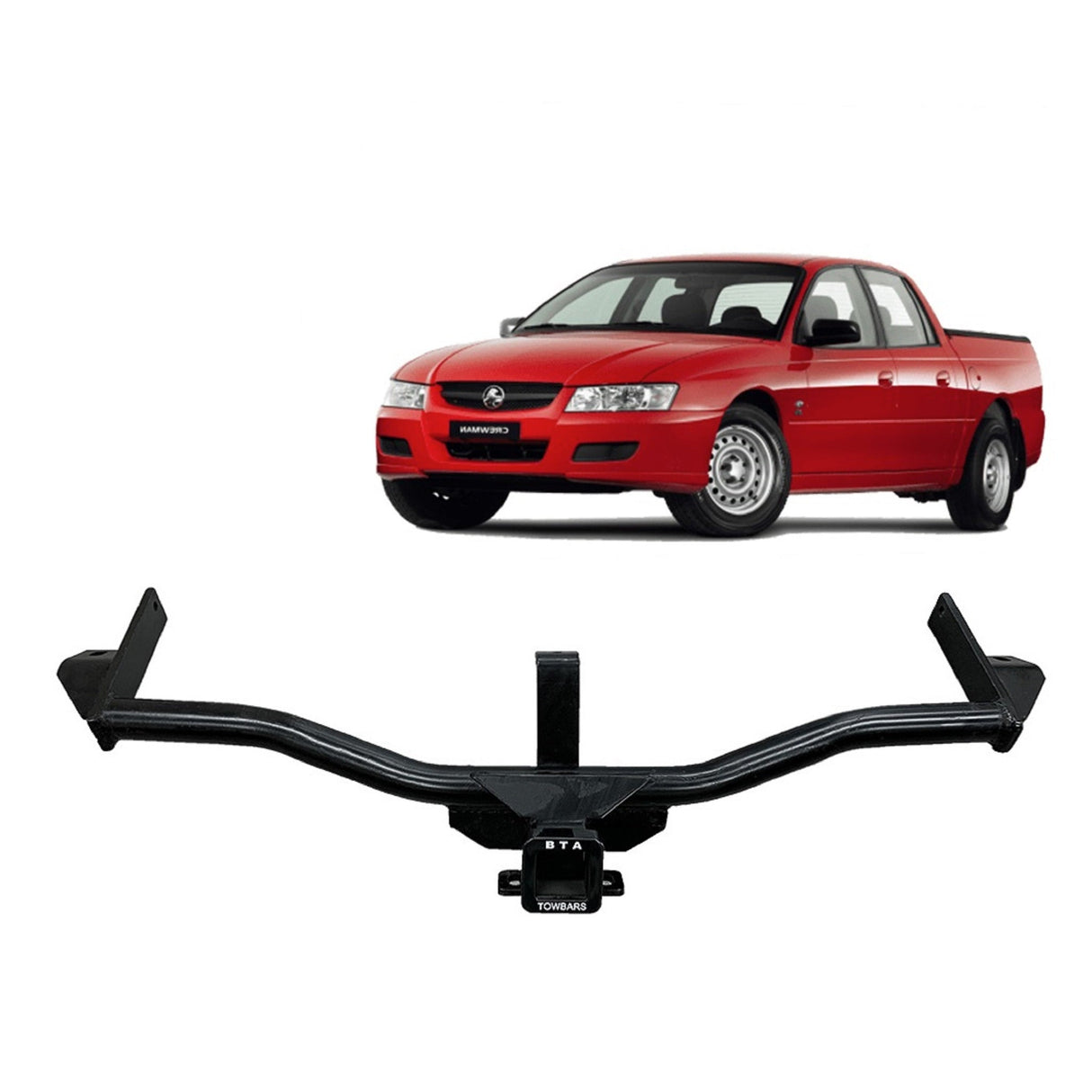 BTA Holden Crewman (08/2004 – 08/2007) Heavy Duty Towbar 2500/250kg Capacity