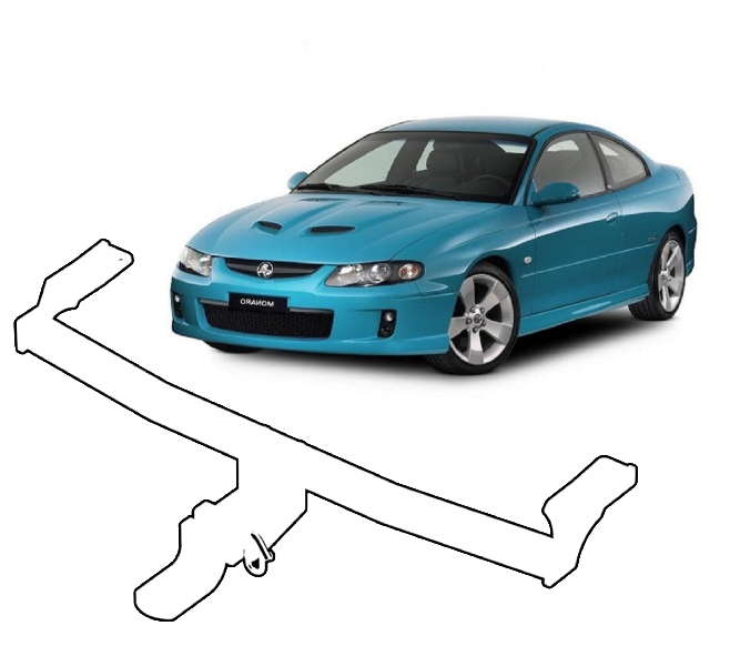 BTA Holden Monaro (2002 – 07/2006) Light Duty Towbar 1200/90kg Capacity