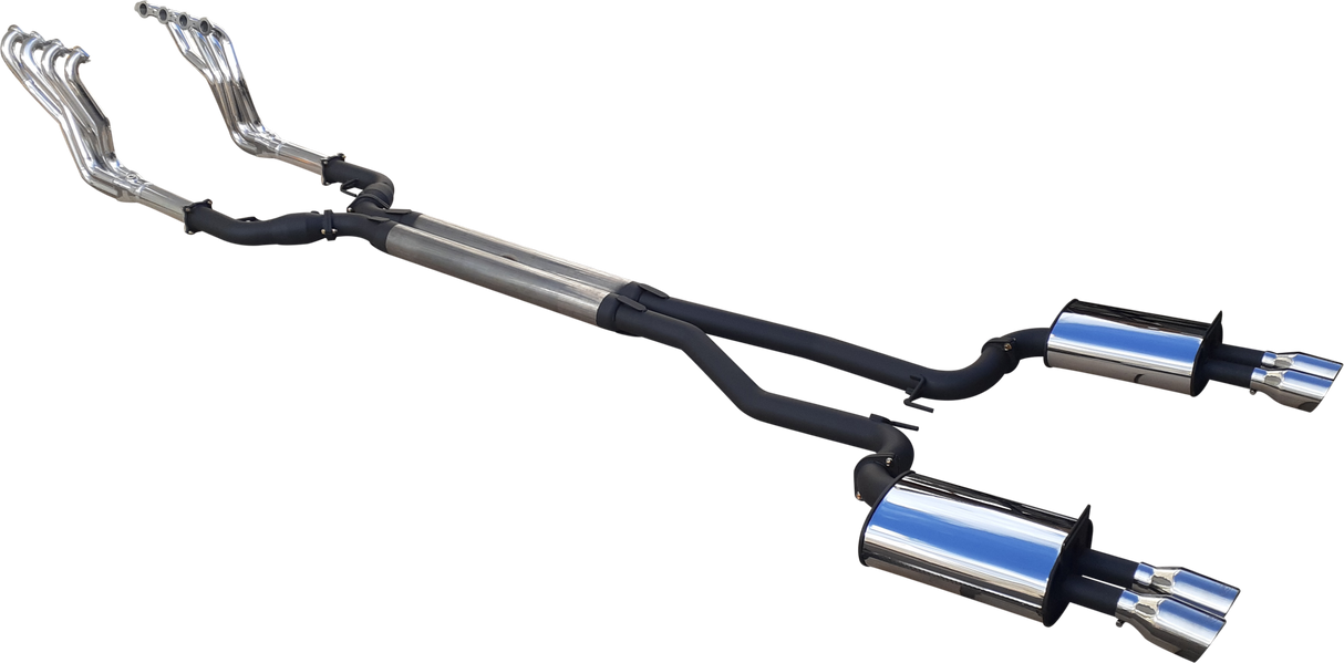 3in Dual Full Exhaust System with 1 3/4in Headers & 3.5in Tips for Holden Commodore VE/VF & HSV E-Series/Gen-F 6.0L/6.2L V8 Sedan & Wagon (2006–2017) – DPE by Manta Stainless Steel