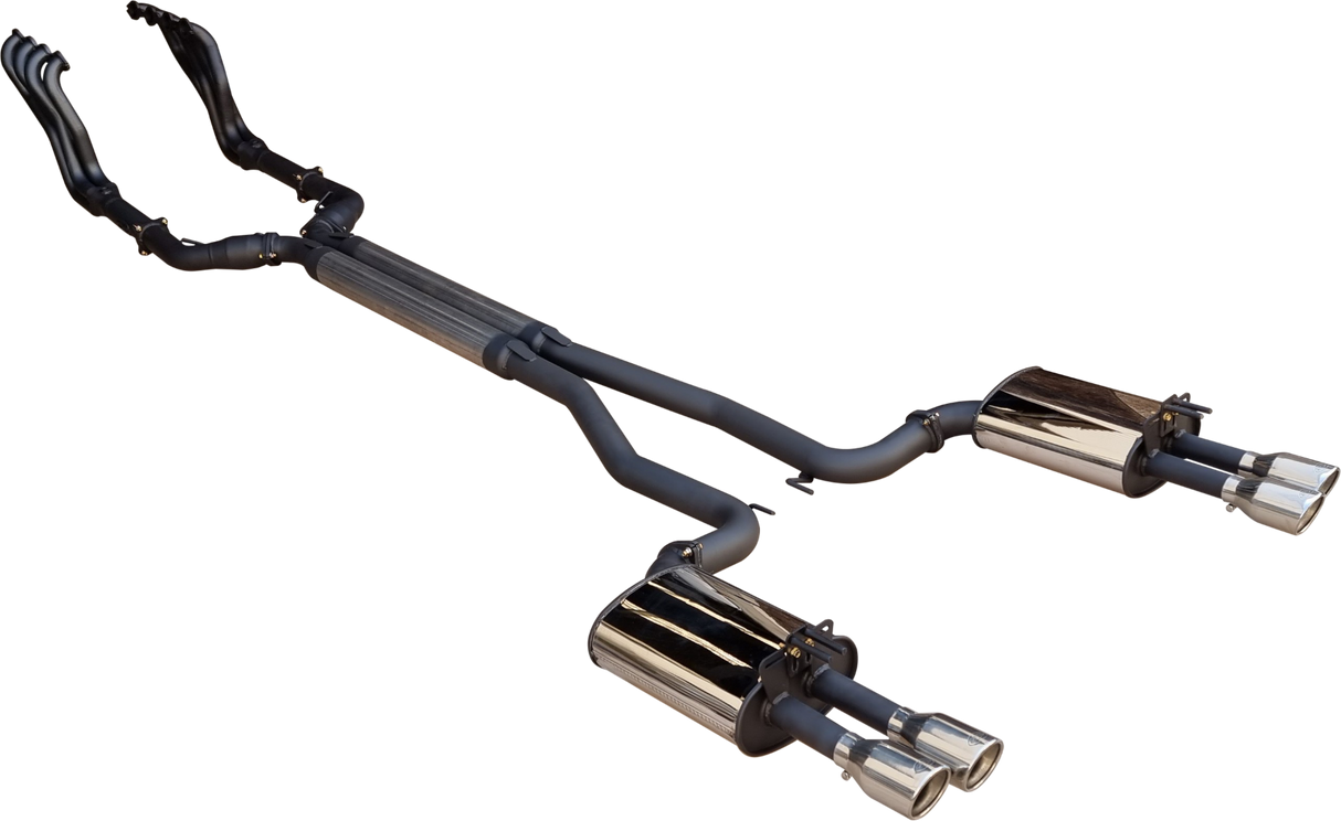 3in Dual Full Exhaust System with 1 3/4in Headers & 3.5in Tips for Holden Commodore VE/VF & HSV E-Series/Gen-F 6.0L/6.2L V8 Sedan & Wagon (2006–2017) – DPE by Manta Stainless Steel