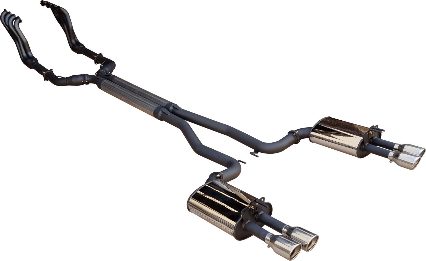 Manta - Holden Commodore VE VF V8 (2006-20017) Sedan & Wagon - Twin 3" Full Exhaust System with 3.5" Tips, 1 3/4" Headers + Cats (Di Filippo - Manta Pro Series)