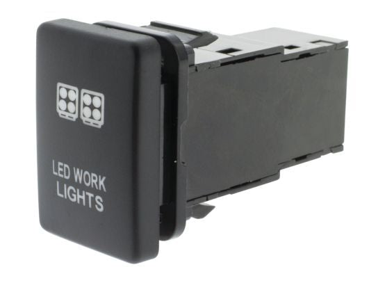 Hulk 4X4 - SWITCH PUSH BUTTON ON / OFF OE RPL 12V WORK LIGHT BLUE