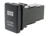 Hulk 4X4 - SWITCH PUSH BUTTON ON / OFF OE RPL 12V WORK LIGHT BLUE
